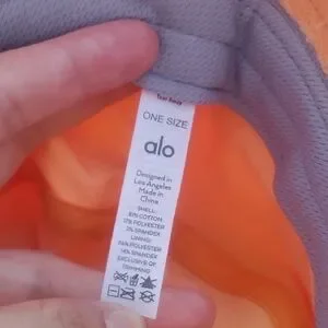 ALO Yoga | Accessories | Alo Yoga Orange Bucket French Terry  display picture 3